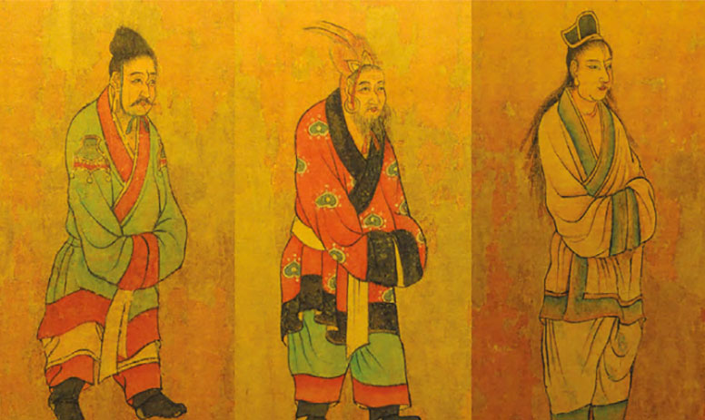 historical artwork - three men
